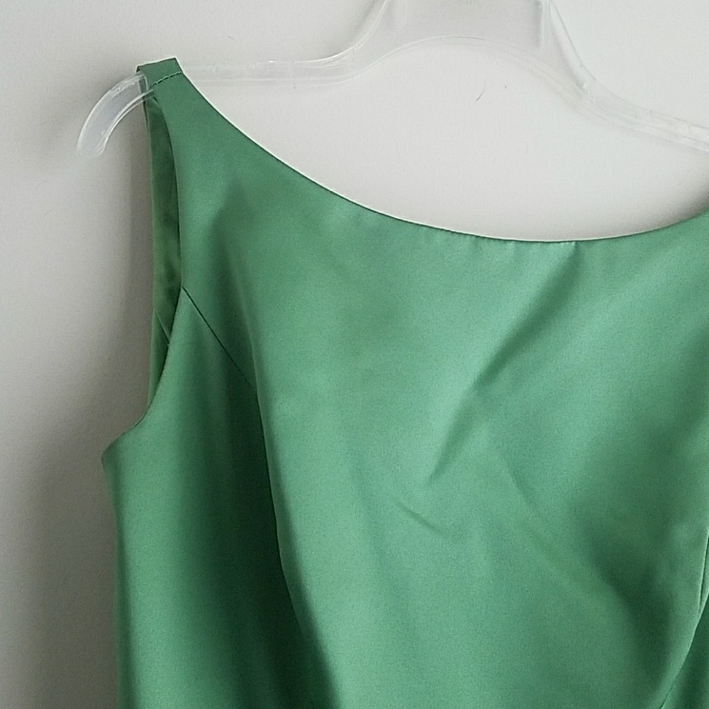 David's Bridal bridesmaid dress in Clover